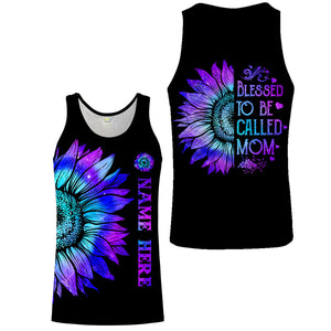 Galaxy Sunflower Mom Custom All over print shirts gifts for Mom on Mother's day, Birthday - IPHW966