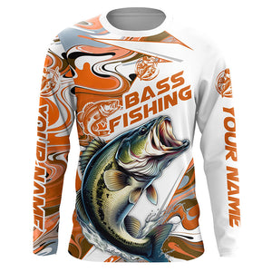 Personalized Bass Fishing Jerseys, Multi-Color Bass Long Sleeve Tournament Fishing Shirts IPHW5924