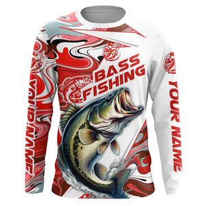 Personalized Bass Fishing Jerseys, Multi-Color Bass Long Sleeve Tournament Fishing Shirts IPHW5924