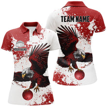 Load image into Gallery viewer, Custom Bowling Shirts Team&#39;S Name Bowlers Shirt For Women, Eagle Bowling Jerseys IPHW5818