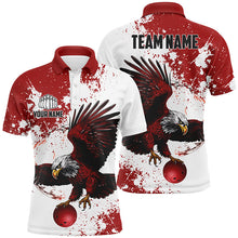 Load image into Gallery viewer, Custom Bowling Shirts Team'S Name Bowlers Shirt For Men And Women, Eagle Bowling Jerseys IPHW5818