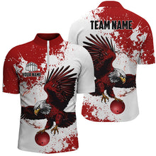 Load image into Gallery viewer, Custom Bowling Shirts Team&#39;S Name Bowlers Shirt For Women, Eagle Bowling Jerseys IPHW5818