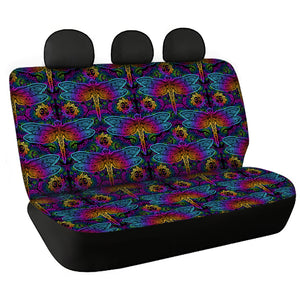 Colorful mandala paisley Dragonfly Bench Seat Covers, Women Car Accessories gifts - IPHW1017