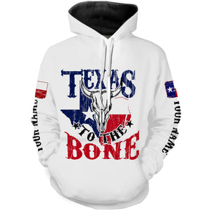 Texas Cow Skull Texas Flag Custom All over print Shirts, Personalized Texas Shirts - IPHW1042