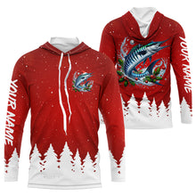 Load image into Gallery viewer, Wahoo Fishing Custom Christmas Fishing Shirts, Xmas Fishing Gifts For Men, Women And Kids IPHW5577