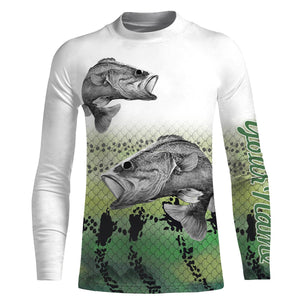 Largemouth Bass Fishing Customize Name 3D All Over Printed Shirts For Adult And Kid Personalized Fishing Gift NQS266