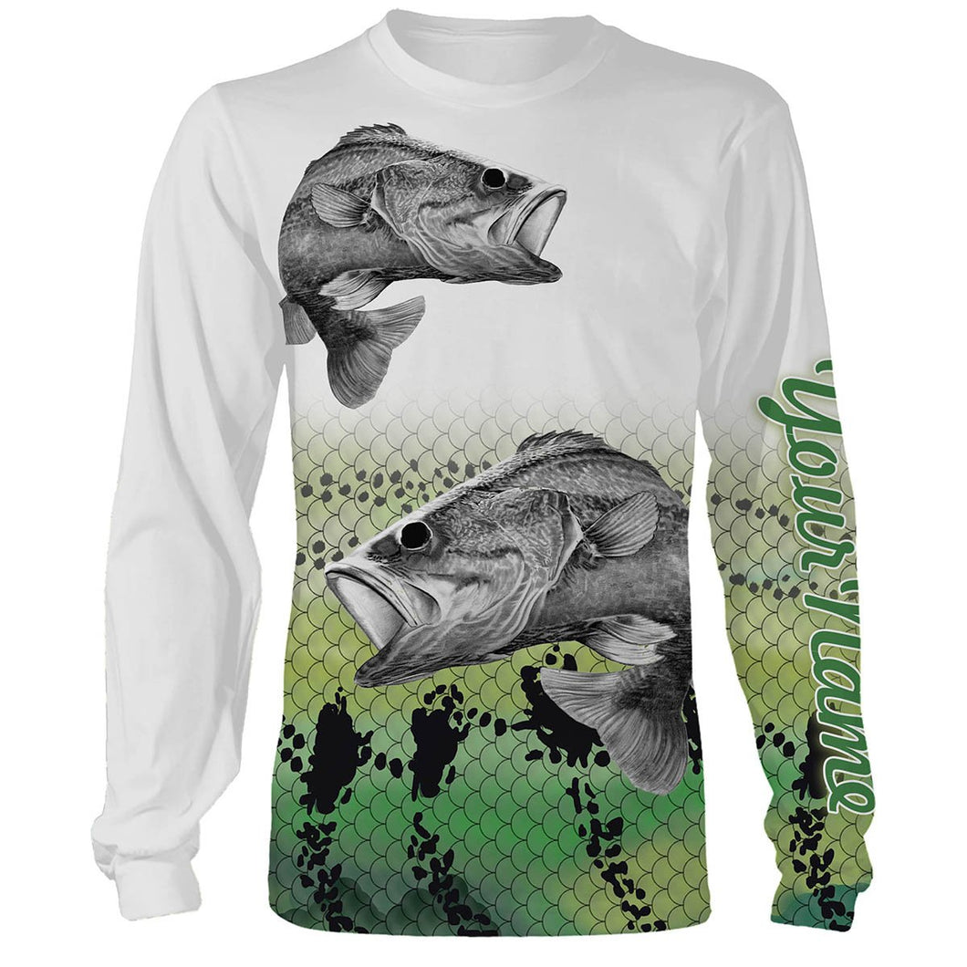 Largemouth Bass Fishing Customize Name 3D All Over Printed Shirts For Adult And Kid Personalized Fishing Gift NQS266