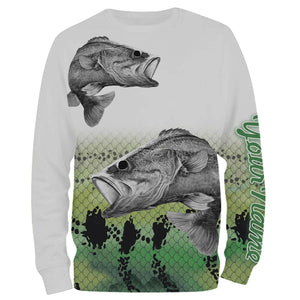 Largemouth Bass Fishing Customize Name 3D All Over Printed Shirts For Adult And Kid Personalized Fishing Gift NQS266