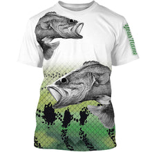 Load image into Gallery viewer, Largemouth Bass Fishing Customize Name 3D All Over Printed Shirts For Adult And Kid Personalized Fishing Gift NQS266