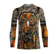 Load image into Gallery viewer, Deer Hunting orange camo Custom Name 3D All over print shirts Plus Size NQS819