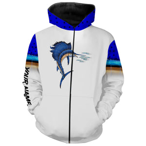 Sailfish Fishing 3D All Over print shirts personalized fishing apparel for Adult and kid NQS579