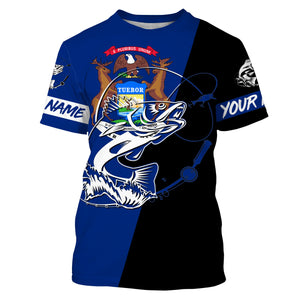 Michigan walleye fishing Custom Name UV protection UPF 30+ fishing jersey, custom fishing apparel NQS3061