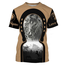 Load image into Gallery viewer, Beautiful Quarter Horse Custom Name 3D All over print shirts NQS731