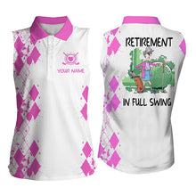 Load image into Gallery viewer, Womens sleeveless polo shirt custom retirement in full swing, Mother&#39;s day gifts for mom| Multicolor NQS5295