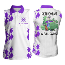 Load image into Gallery viewer, Womens sleeveless polo shirt custom retirement in full swing, Mother's day gifts for mom| Multicolor NQS5295