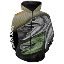 Load image into Gallery viewer, Musky Reaper Customize Name 3D All Over Pinted Shirts Personalized Fishing Gift For Men, Women And Kid NQS371