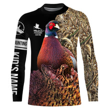 Load image into Gallery viewer, Pheasant Hunting Camo Customize Name 3D All Over Printed Shirts Personalized Hunting gift For Adult And Kid NQS631