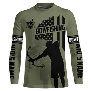 Carp hunter bowfishing American flag Custom UV sun protection Long sleeve Fishing Shirts jerseys NQS4621