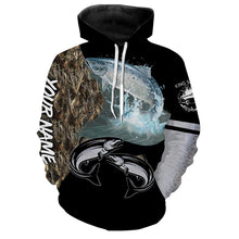 Load image into Gallery viewer, Chinook Salmon ( King Salmon) Fishing Customize Name Fishing Camo All Over Printed Shirts Personalized Fishing Gift For Adult And Kid NQS392
