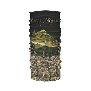 Walleye Fishing Camo Long sleeves All Over Printed Shirts For Adult And Kid NQS252