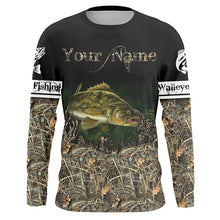 Load image into Gallery viewer, Walleye Fishing Camo Long sleeves All Over Printed Shirts For Adult And Kid NQS252
