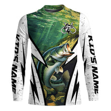 Load image into Gallery viewer, Largemouth Bass fishing Custom UV protection performance long sleeve fishing shirt, Bass fish jerseys NQS7114