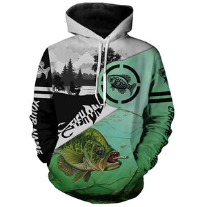 Crappie fishing Customize Name All Over Printed Shirts For Men And Women Personalized Fishing Gift NQS420