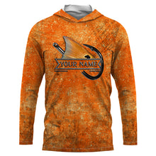 Load image into Gallery viewer, Redfish Puppy Drum Fish Hook UV protection quick dry Customize name long sleeves UPF 30+ - personalized fishing performance shirt NQS943