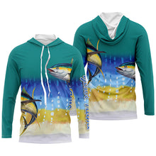 Load image into Gallery viewer, Tuna fishing saltwater fish sun protection Customize name long sleeves tournament fishing shirts NQS4502