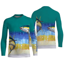 Load image into Gallery viewer, Tuna fishing saltwater fish sun protection Customize name long sleeves tournament fishing shirts NQS4502