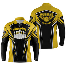 Load image into Gallery viewer, personalized bowling shirt for men – custom name design side view