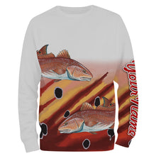 Load image into Gallery viewer, Redfish Puppy Drum Fishing Customize Name 3D All Over Printed Shirts For Adult And Kid Personalized Fishing Gift NQS275