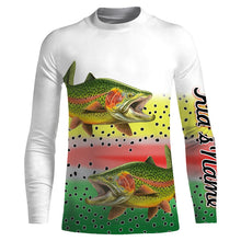 Load image into Gallery viewer, Rainbow Trout Fishing Customize Name 3D All Over Printed Shirts For Adult And Kid Personalized Fishing Gift NQS276
