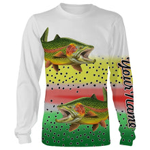 Load image into Gallery viewer, Rainbow Trout Fishing Customize Name 3D All Over Printed Shirts For Adult And Kid Personalized Fishing Gift NQS276