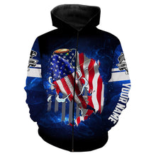 Load image into Gallery viewer, Carp Fishing 3D American Flag patriotic Customize name All over print shirts NQS449