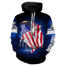 Load image into Gallery viewer, Redfish Fishing 3D American Flag Patriot Custom name All over print shirts - personalized fishing gift NQS451