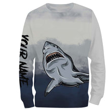 Load image into Gallery viewer, Shark fishing Customize Name  3D All Over Printed Personalized Fishing Shirts NQS282