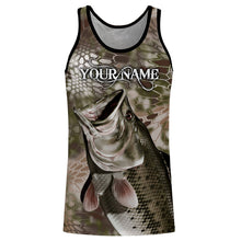 Load image into Gallery viewer, Largemouth Bass Fishing Camo Customize Name Camo 3D All Over Printed Shirts Personalized Gift For Men, Women And Kid NQS458