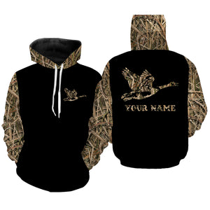 Goose Hunting Waterfowl Camo Customize Name 3D All Over Printed Shirts NQS836