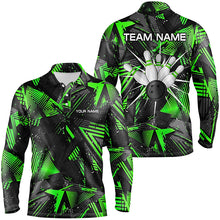 Load image into Gallery viewer, Black green camo Bowling Polo Shirt for Men, Personalized Bowling Team Shirts Jerseys NQS6871