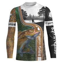 Load image into Gallery viewer, Walleye Fishing Customize name 3D All Over Printed Shirts Personalized Fishing Gift - NQS224