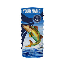 Load image into Gallery viewer, Snook fishing blue sea underwater ocean Custom Name performance long sleeve fishing shirt NQS3781