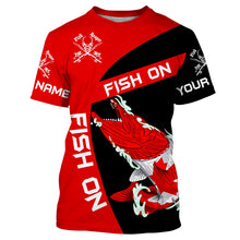 Load image into Gallery viewer, Musky fishing Canadian flag Custom sun protection Long sleeve Fishing Shirts, muskie Fishing Gifts NQS4593