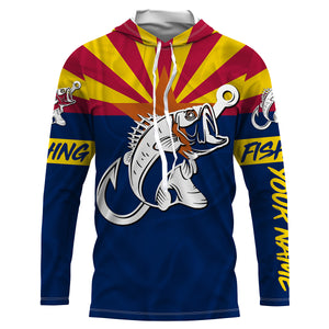 Arizona Largemouth Bass fishing Custom Long Sleeve performance Shirts, Bass Fishing jerseys NQS3503