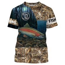 Load image into Gallery viewer, Rainbow Trout Fishing Customize Name 3D All Over Printed Shirts For Adult And Kid Personalized Fishing Gift NQS309