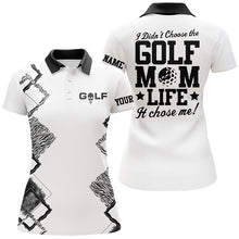Load image into Gallery viewer, Womens golf polo shirt Custom I didn&#39;t choose the golf mom life it chose me, funny golf shirt for mom NQS5326