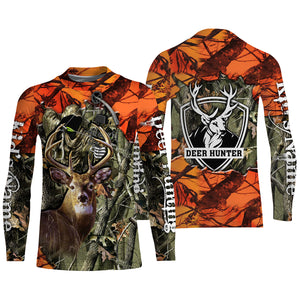 Deer Hunting big game camo Grim Reaper Custom Name 3D All over print shirts NQS742