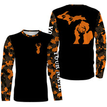 Load image into Gallery viewer, Michigan deer hunting orange Camo Customize Name 3D All Over Printed Shirts Personalized Hunting gift NQS3989