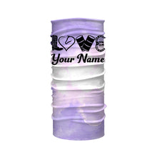 Load image into Gallery viewer, Love Barrel Racing Rodeo shirt, Barrel Racing Gifts, Cowboy Gift Customized Name purple horse Shirt NQS3105
