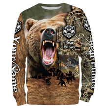 Load image into Gallery viewer, Bear Hunting Camo Customize Name 3D All Over Printed Shirts Personalized Hunting gift For Adult And Kid NQS639